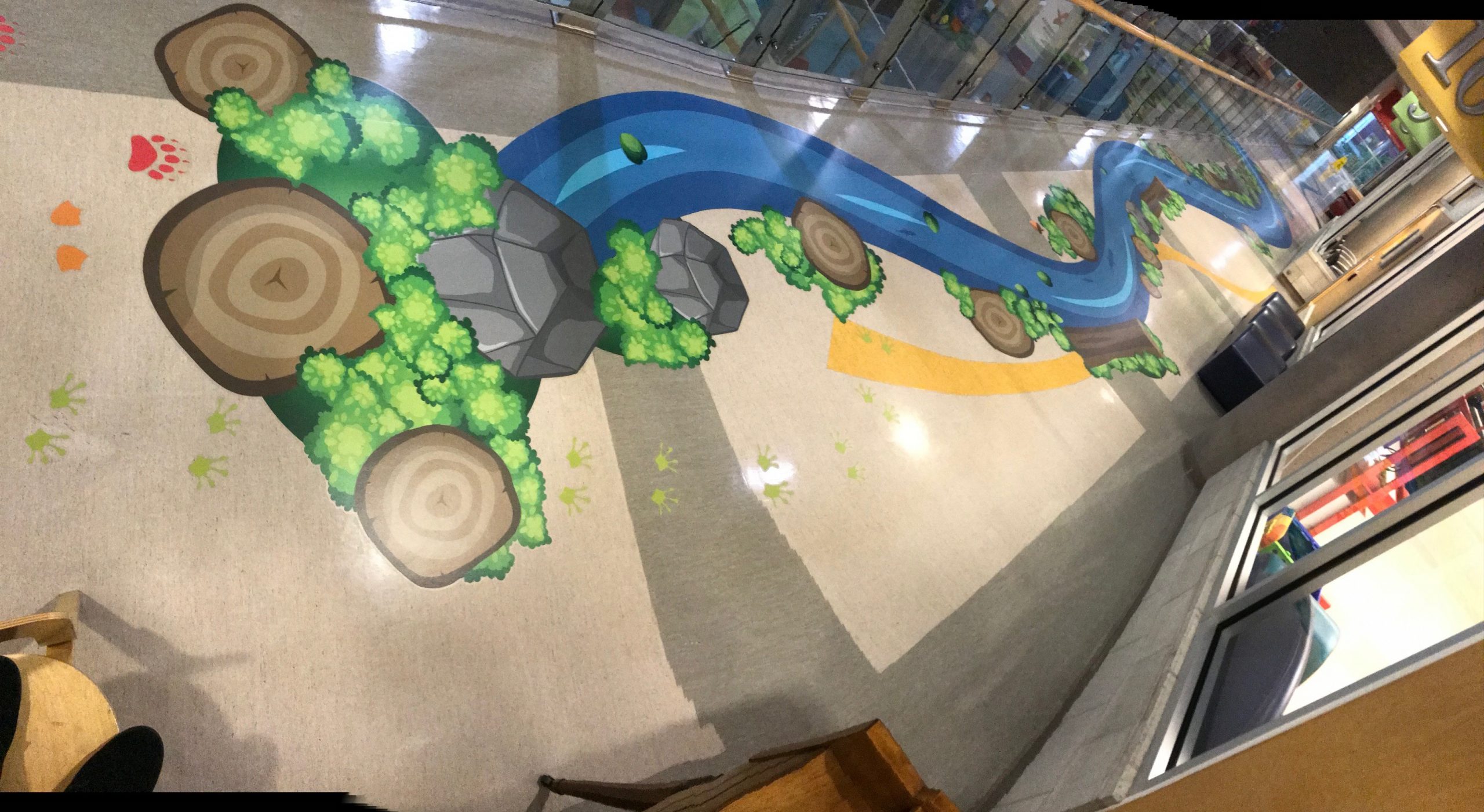 Custom Floor Graphics at BC Children s Hospital Multigraphics