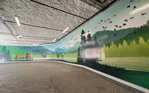 Parkade Wall Mural in Vancouver